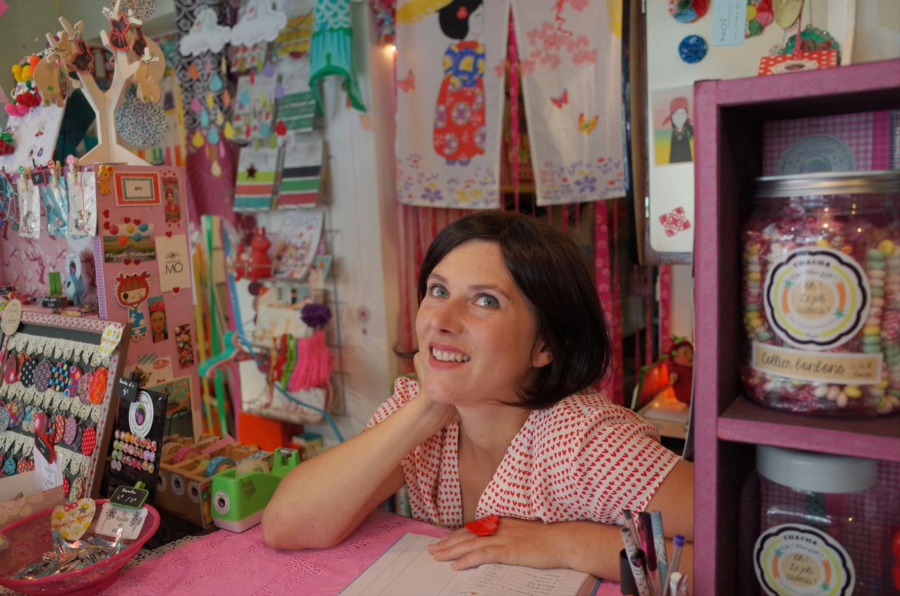 Woman in a toy store