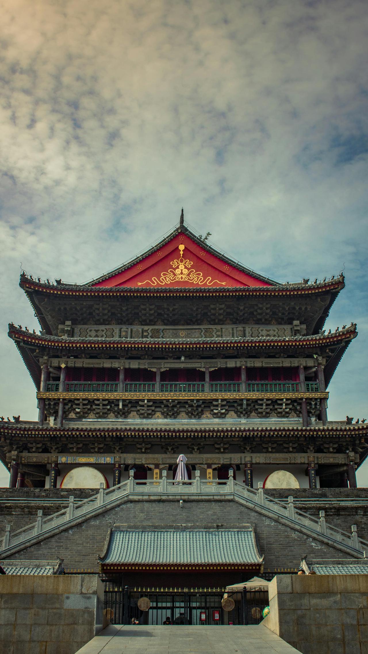The Bell Tower in Xi'an, China, a symbol of ancient Chinese architecture and history.